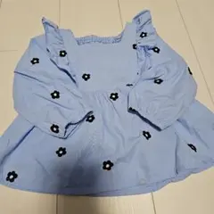 apres les cours 花柄刺繍ブラウス 90cm