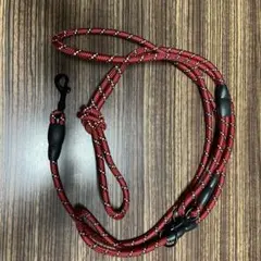 ナイロン製 赤と黒のしつけ用リード