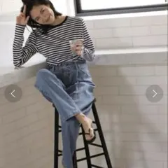新品 タグ付【babylone】バビロン タックデニムパンツ サイズ34のサムネイル