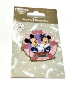 未使用　ディズニー　クリスマス 2011年　ピンバッジ