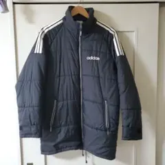 adidas ダウンジャケット　薄手　ロングハーフ