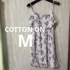 COTTON ON 花柄　キャミワンピース 【M】　ミニワンピース　ピンク　海外