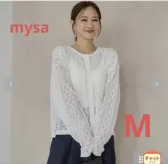 しまむら♡田中里奈　ラッセルレースカーディガン　濃白　Mサイズのサムネイル