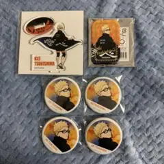 ハイキュー 月島蛍 横断幕アクリルスタンド・缶バッジセット