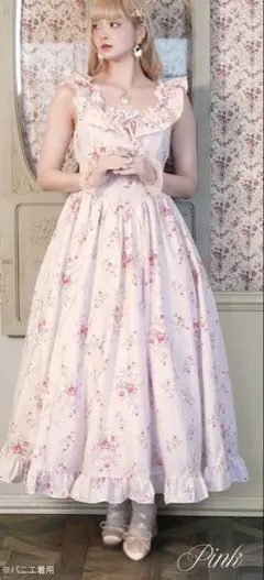しまむら Misa ローズパフスリーブワンピース タグ付き - メルカリ