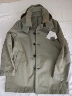 【green label relaxing】フード脱着可ステンカラーコート(Ｍ)