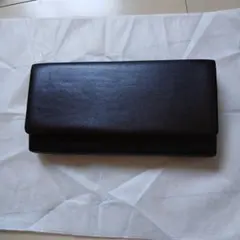ダークブラウンレザー長財布