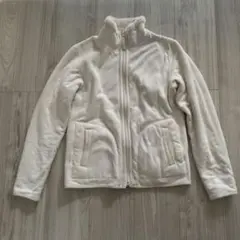 ユニクロリバーシブルホワイトフリースレディースジャケットSサイズ