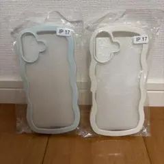 iPhone 17用 ウェーブデザインケース 2色セット
