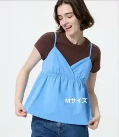 ユニクロ　ギャザーキャミソール　Mサイズ