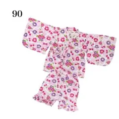 甚平 90 女の子 夏祭り 花火 じんべい