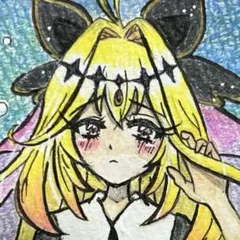 森亜るるか 手描きファンアート イラスト ミニ色紙 - メルカリ