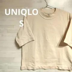 UNIQLO ユニクロ トップス Tシャツ 半袖 Sサイズ 薄いピンク 無地