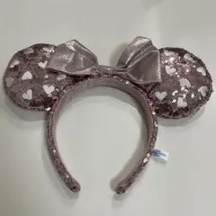 ディズニー　ハート型カチューシャ　ピンク