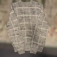 Pendleton グレー チェック柄 セーター M 70'sのサムネイル