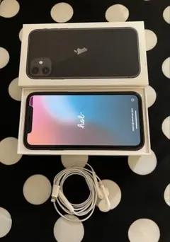 Apple iPhone 11 ブラック 本体 イヤフォン付き