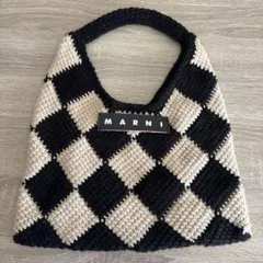 MARNIMARKETダイヤモンドパターン ハンドバック