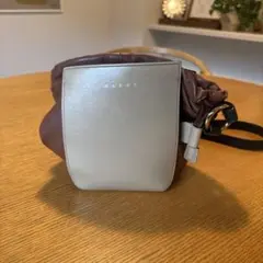訳あり MARNI ショルダーバッグ オリーブ×ベージュ - メルカリ