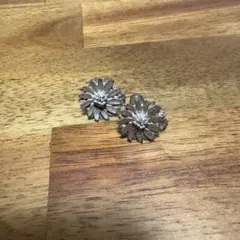 INOBUN シルバー 花形 イヤリング 約2.5cm