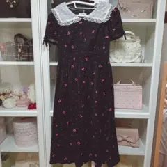 【即購入可能】　ロディスポット　ワンピース　チェリー　タグ付き　黒