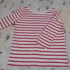 Lemlinor ボーダー　七分袖Tシャツ