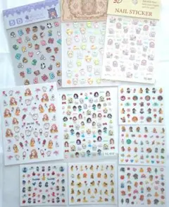 ネイルシールセット ディズニーキャラクター10枚