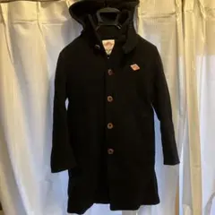 DANTON ダントン　ウールモッサ　フード付き　ネイビー　コート　レディース