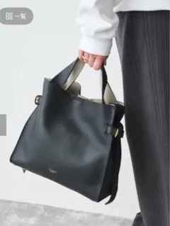 VIOLAd'ORO収納袋付きサイドベルトレザートートバック一度のみ使用美品