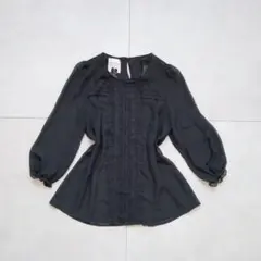 EDWARD ACHOUR PARIS♡ブラウス レース ダークフェミニン 美品のサムネイル