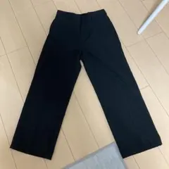 GU ジーユー　ワイドストレートスラックス　メンズM ブラック