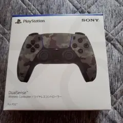 PS5 デュアルセンス ワイヤレスコントローラー グレー カモフラージュ