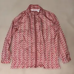 FILA フィラ ウィンドブレーカー M 総柄 ピンク オレンジ