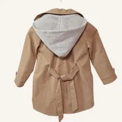 ZARA girls トレンチコート 116 ベージュ フード付き ダブルボタン