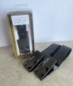 Luxurious シューズクリップ /ブランケットクリップ　ブラック2点セット