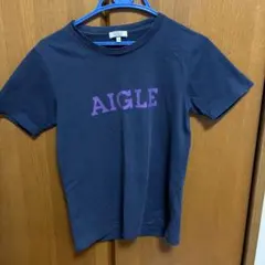 AIGLE 半袖 Tシャツ ネイビー ロゴプリントのサムネイル