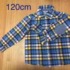 美品⭐️チェックシャツ120cm