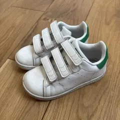adidas スタンスミス ベルクロ ホワイト/グリーン　15.5センチ