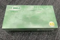 フィットシールドグリーン ラテックスグローブ 100枚 Sサイズ 箱無発送