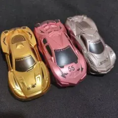 匿名配送　メタリックカラー　プルバックカー 3台セット