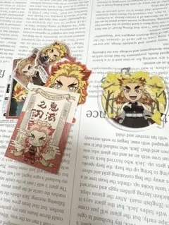 煉獄杏寿郎 全集中展 東京 ご当地　アクリルチャーム 鬼滅の刃 銀杏　ステッカー