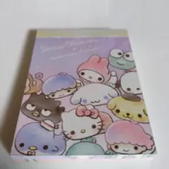 【レア・未使用】サンリオ×もにまるず　キャラクター ミニメモ帳 　平成レトロ