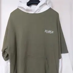 XLARGE バイカラー パーカー フーディー