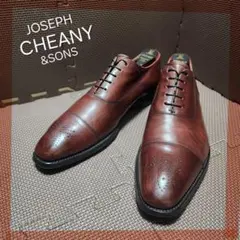 JOSEPH CHEANY & SONS　ブラウン　バーガンディ　セミブローグのサムネイル