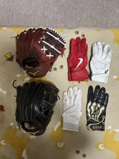 グ*け様 ミズノプログローブ　バッティンググローブその他