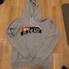DIESEL グレー フード付きパーカー S