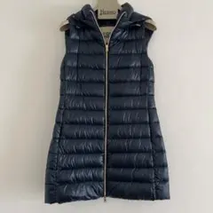 Herno フード付きシルバーキルティングダウンベストロング 2025年最新】HERNO レディース ダウンベスト・キルティングベストの