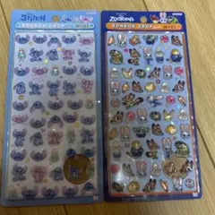 スティッチ & ズートピア ボンボンドロップミニシール2シートセット