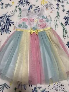 フォーマルドレス 100cm 多色刺繍