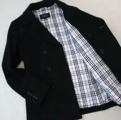 1月30日まで【極美品 M】バーバリーブラックレーベル 最高級 Pコート ウール