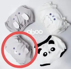 【新品】aboo くま　グレー　ブルマ　 かぼちゃパンツ 　70 80 90